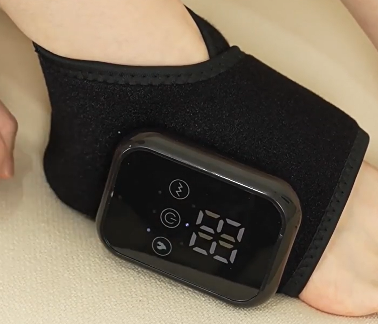 Ankle support massage device