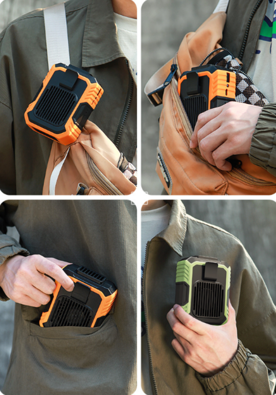 Wearable waist fan