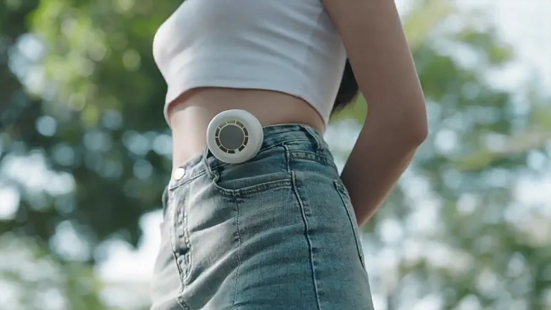 Mini ventilador port&aacute;til con pinza