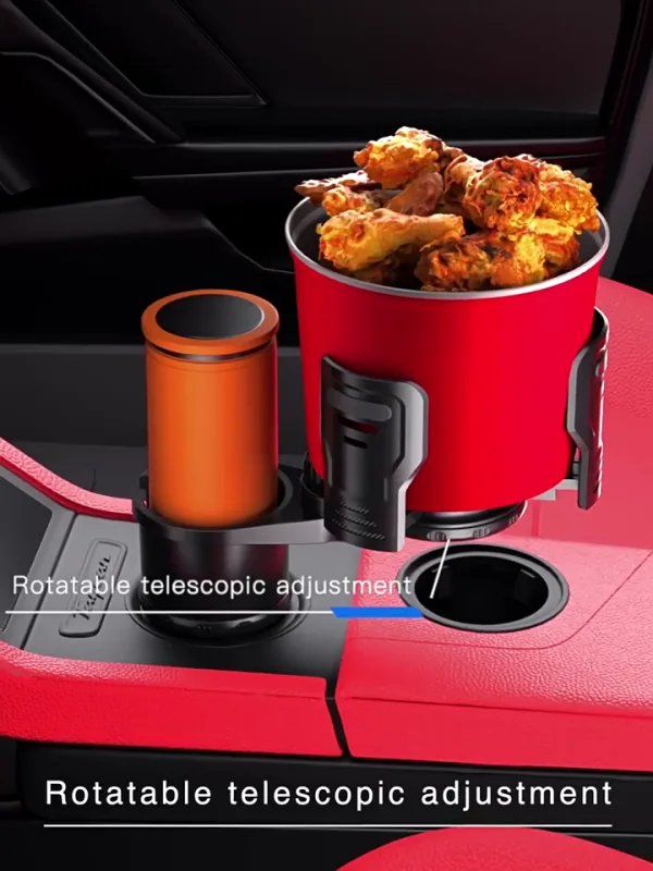 Portavasos multifuncional para coche