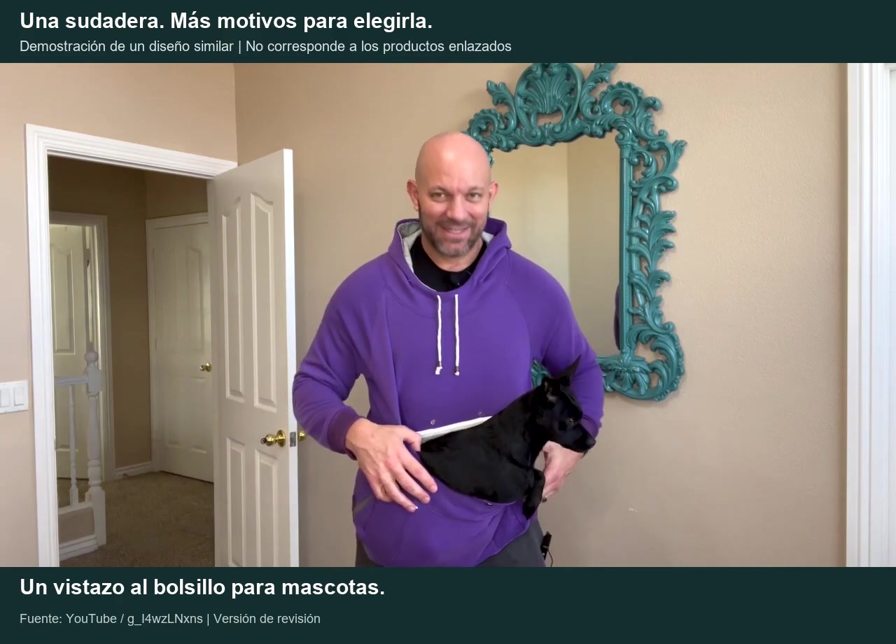 Una sudadera. M&aacute;s motivos para elegirla.